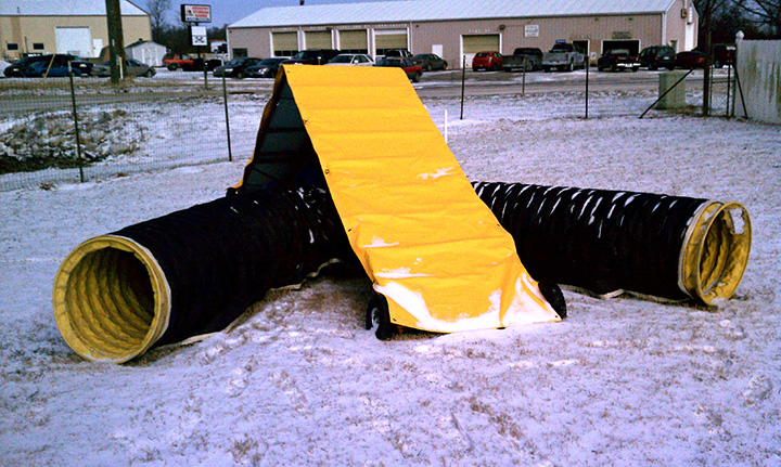 Custom A Frame covers from Contact Zone Agility Equipment