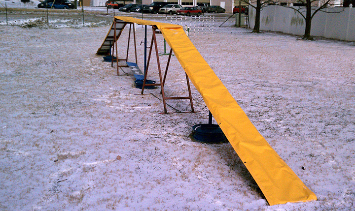 Custom Dog Walk Covers from Contact Zone Agility Equipment